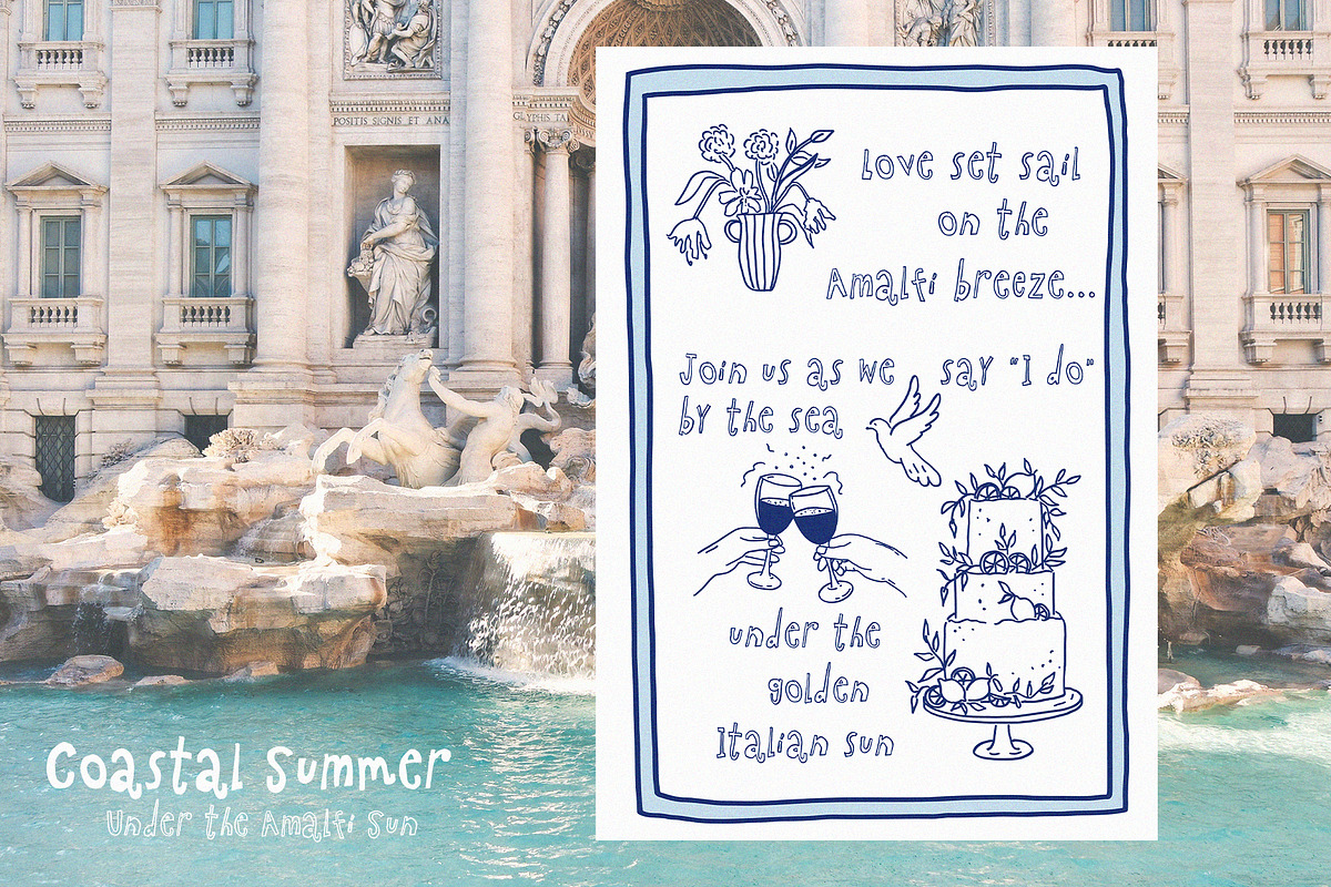 COASTAL Summer - whimsical set, a Seasonal Illustration by Madiwaso (Photo 4 of 13)