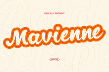 Mavienne - Retro Script Bold Font
