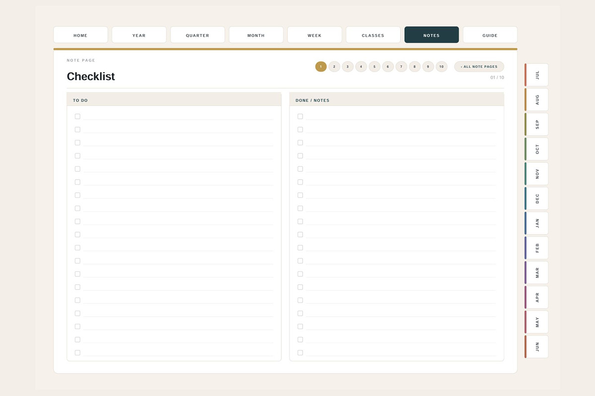 All-in-One Digital Student Planner, a Stationery Template by DigiVara Studio (Photo 21 of 21)