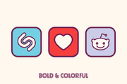 iOS 14 Retro Home Screen Icons, an Icon by Luna Studio (Thumbnail 3 of 9)
