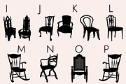 Furniture Dingbats Font, a Symbol Font by Minimalartstudio (Thumbnail 2 of 11)