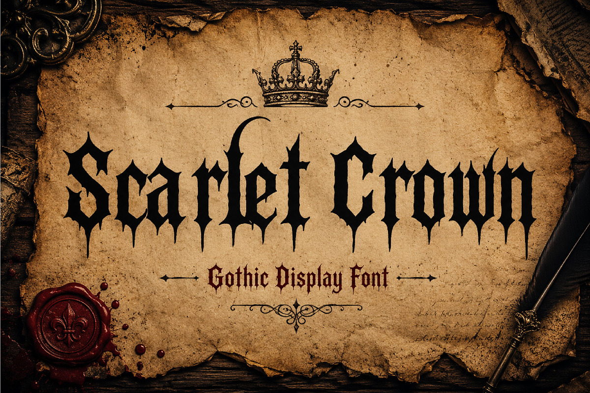 Modern Blackletter Mega Fonts Bundle, a Blackletter Font by Wow Magic (Photo 11 of 20)