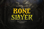 Bone Slayer - Creepy Bold Font, a Serif Font by Bale Type (Thumbnail 1 of 9)