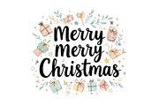 Merry Christmas Quote designs, a Seasonal Illustration by Creative design (Thumbnail 4 of 7)