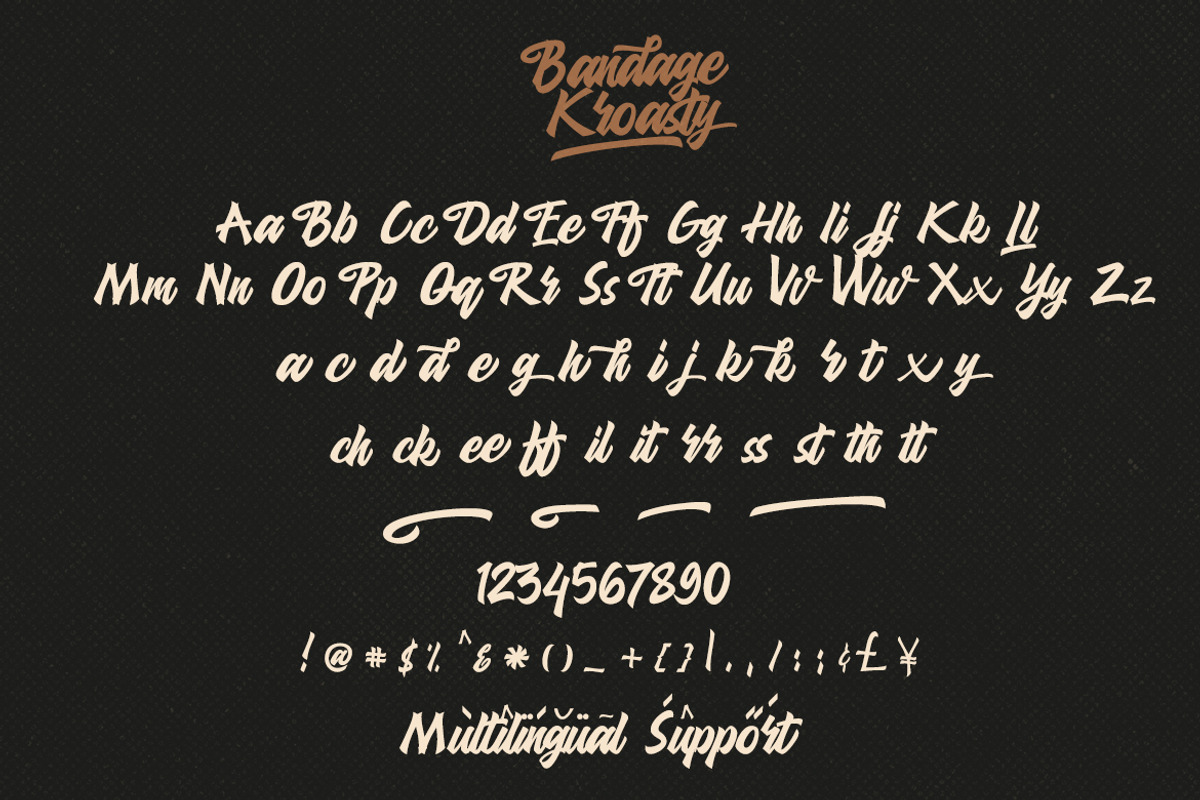 Bandage Kroasty Script Business Font, a Script Font by Creatype Studio (Photo 10 of 11)