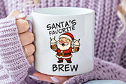 Christmas Santa's Favorite Coffee Pn, an Illustration by Daily.Designs (Thumbnail 4 of 5)