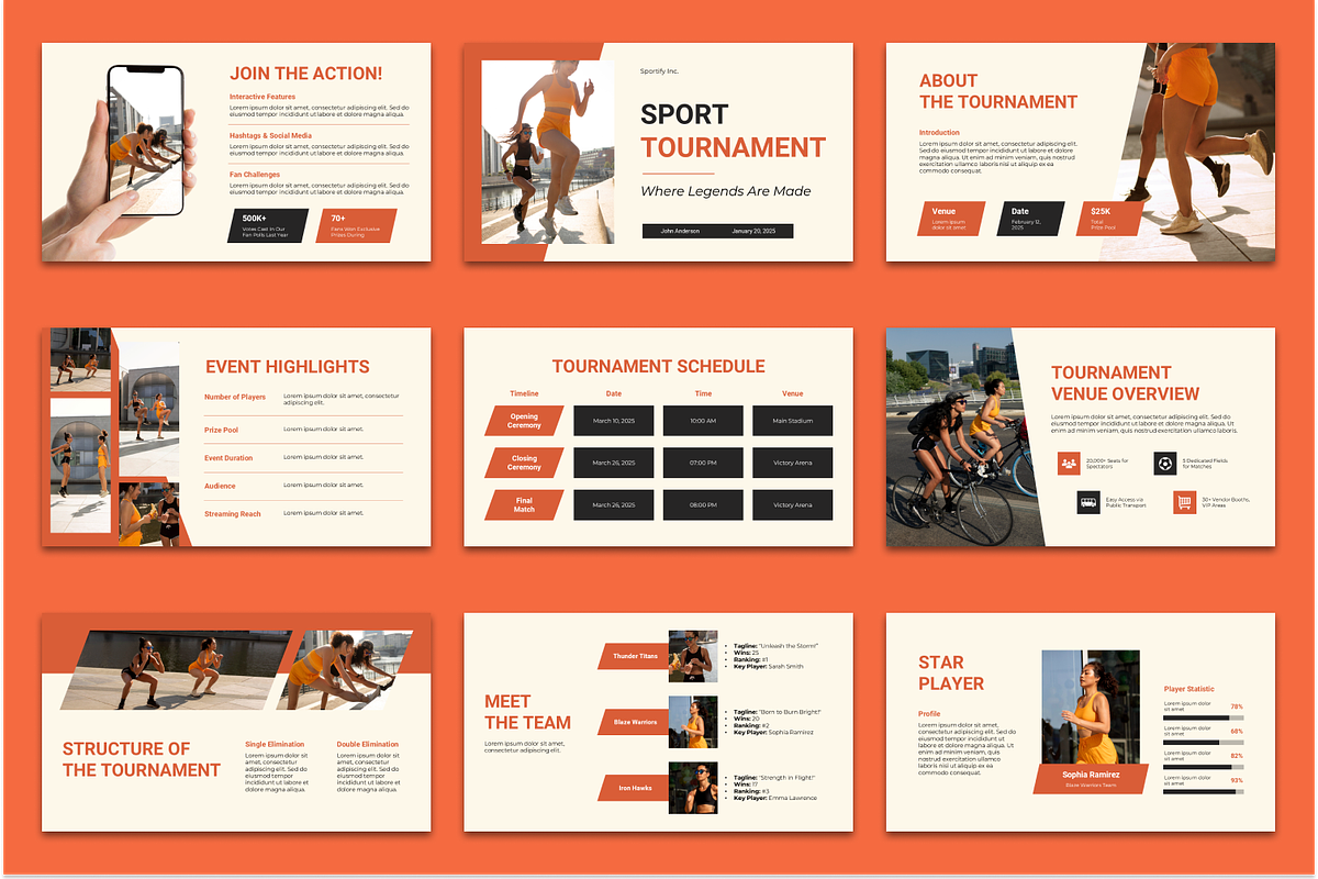 Sport Tournament Presentation, a Presentation Template by Sixtemp (Photo 2 of 3)