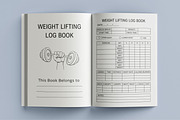 Weight Lifting Log Book, a Print Template by Book2bees (Thumbnail 4 of 4)