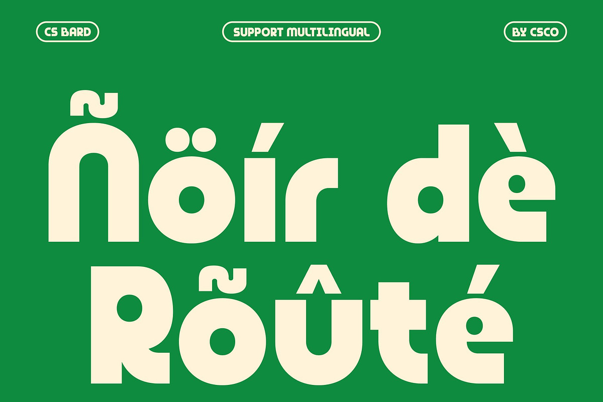 CS Bard – Bold Display Font, a Sans Serif Font by Craft Supply Co. (Photo 5 of 8)