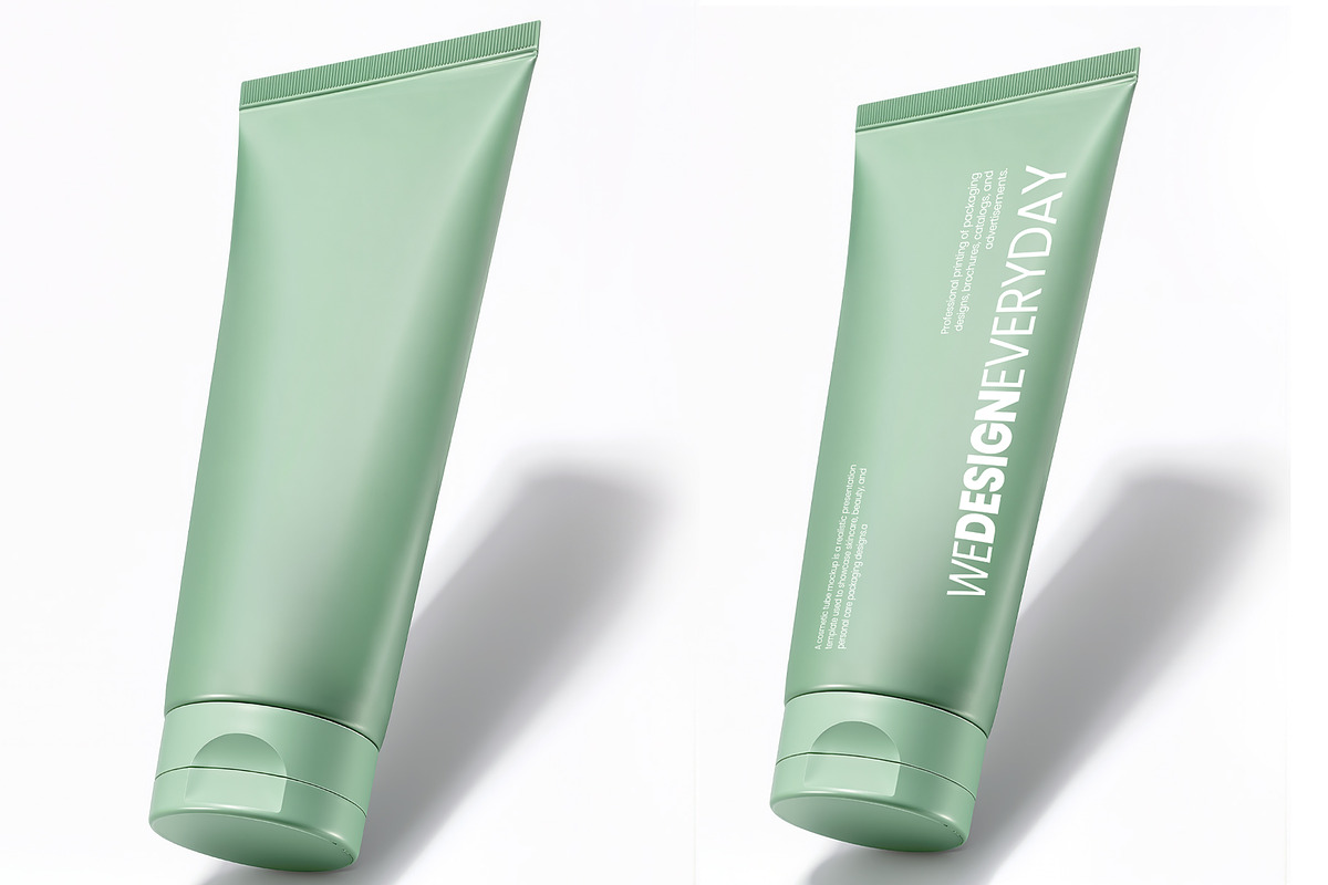 Cosmetic Tube Mockup, a Packaging Mockup by We Design Everyday (Photo 4 of 4)