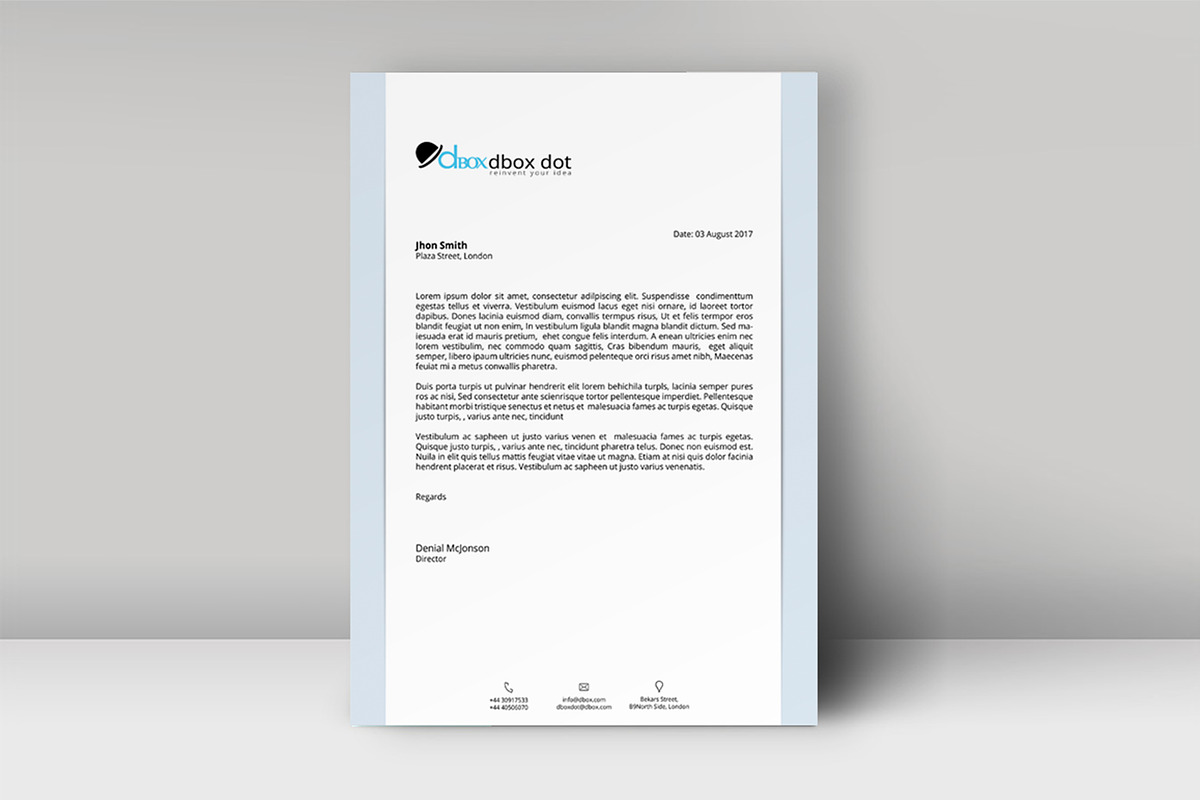 Letterhead Template, a Stationery Template by artisanHR (Photo 3 of 6)
