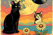 Cats Rule, an Animal Illustration by Sharon Schwalbe (Thumbnail 3 of 3)