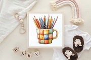 Patchwork Back to School Sublimation, an Illustration by CraftArtStudio (Thumbnail 6 of 6)