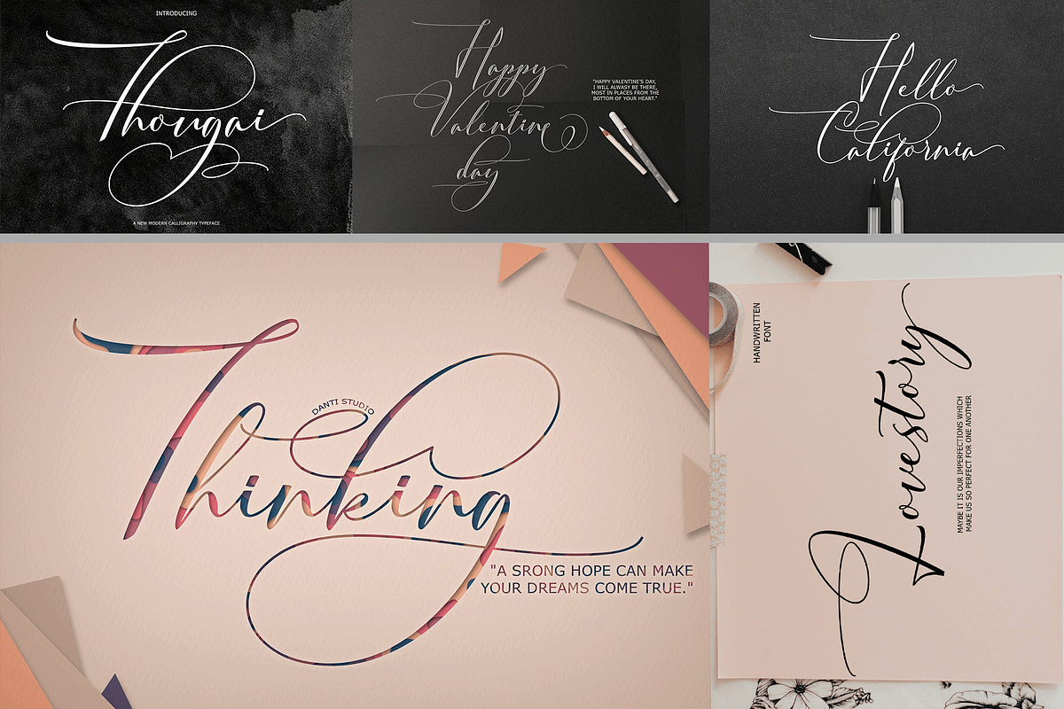 THE COLLECTION BUNDLE, a Script Font by danti (Photo 4 of 31)
