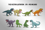 Tyrannosaurus Vector Illustration, an Animal Illustration by SCworkspace (Thumbnail 2 of 2)