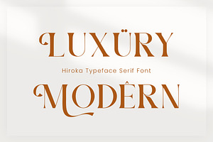 Hiroka Serif Font