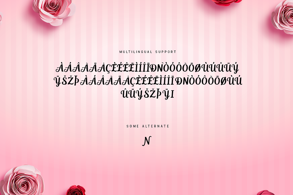 Valentine Rose-Modern Valentine Font, a Serif Font by overlaytemplates (Photo 5 of 5)