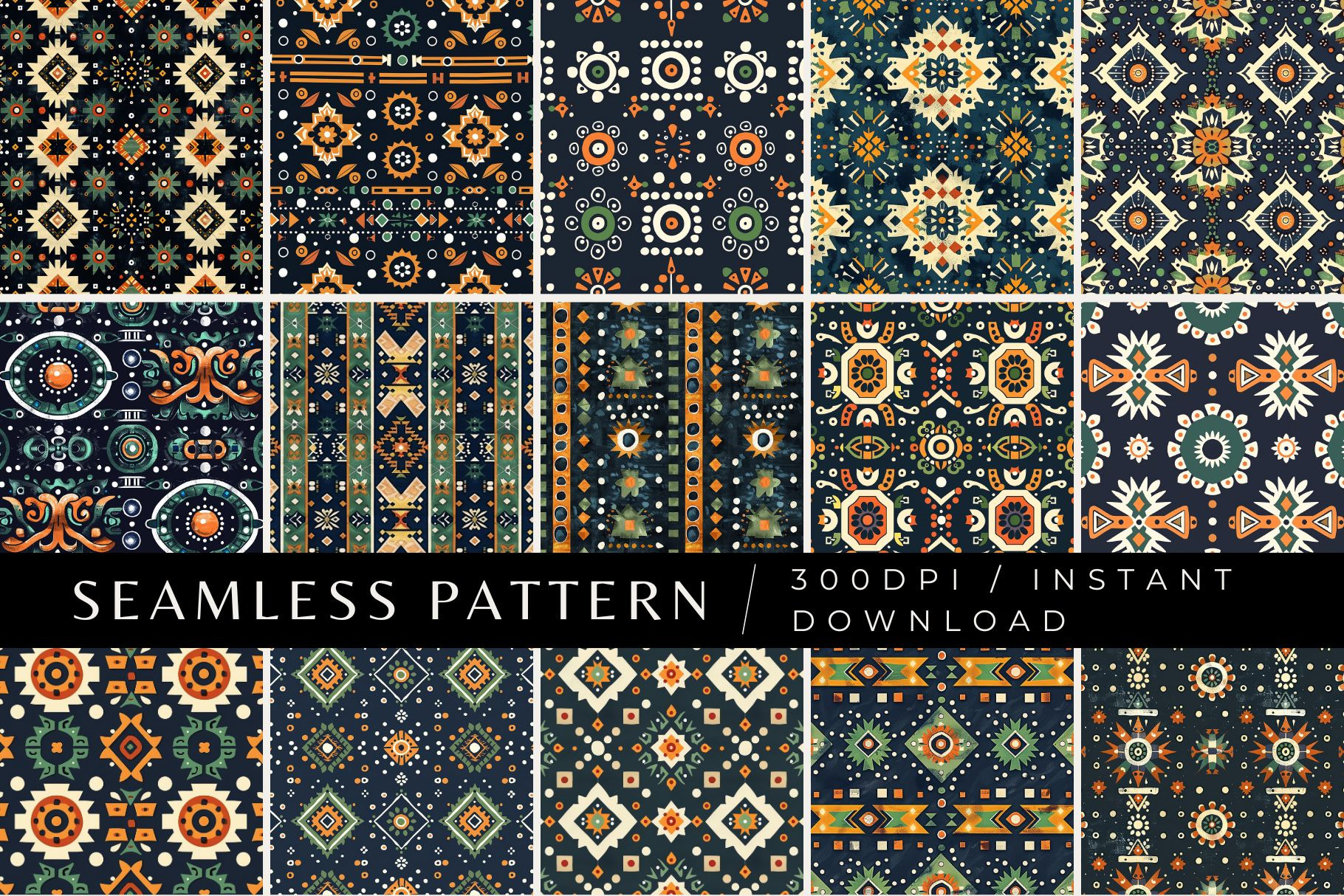 15 Heritage Aztec Seamless Patterns, a Pattern Graphic by Inknfolly