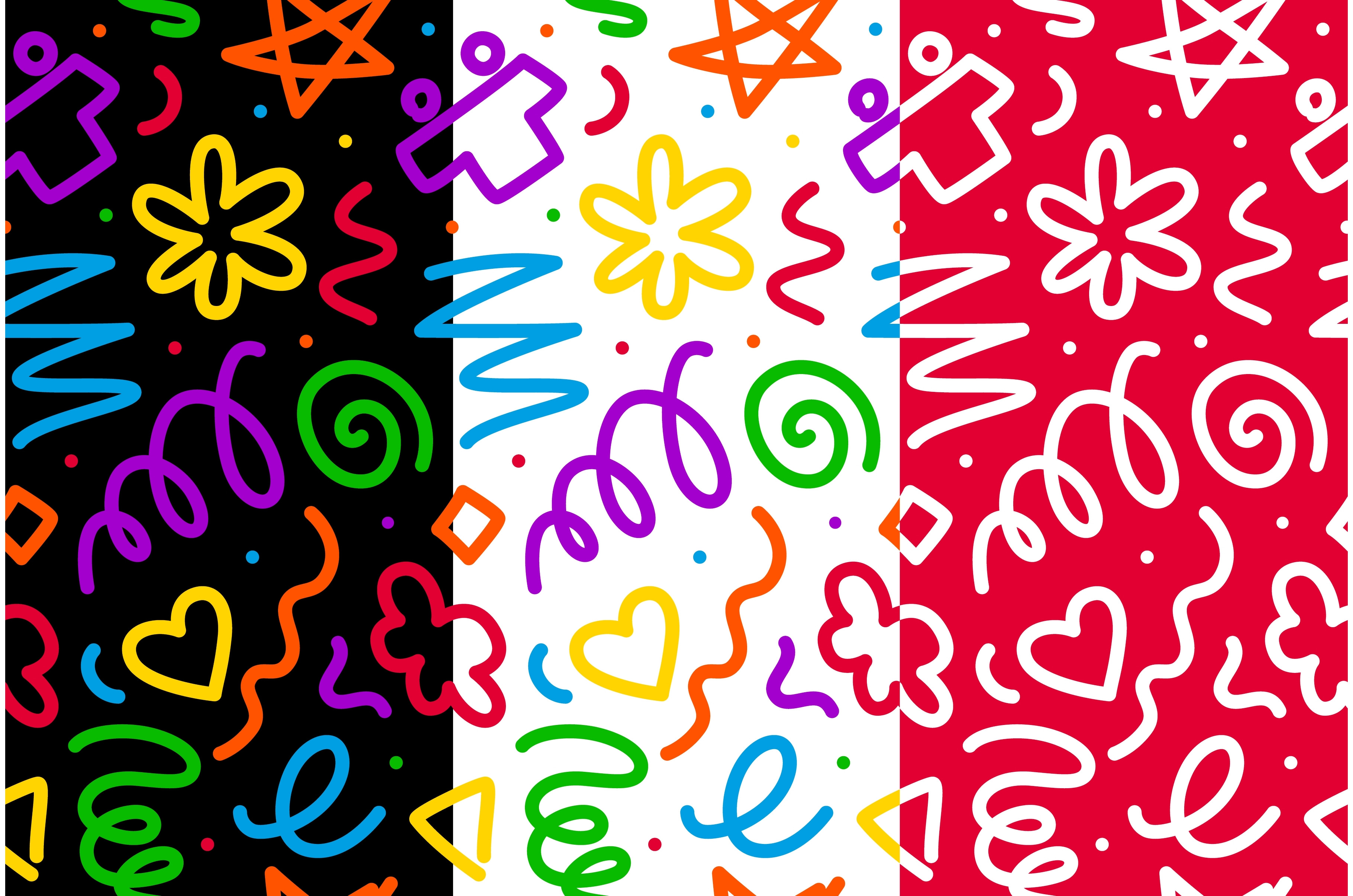Squiggle line pattern, a Decorative Illustration by Buch&Bee