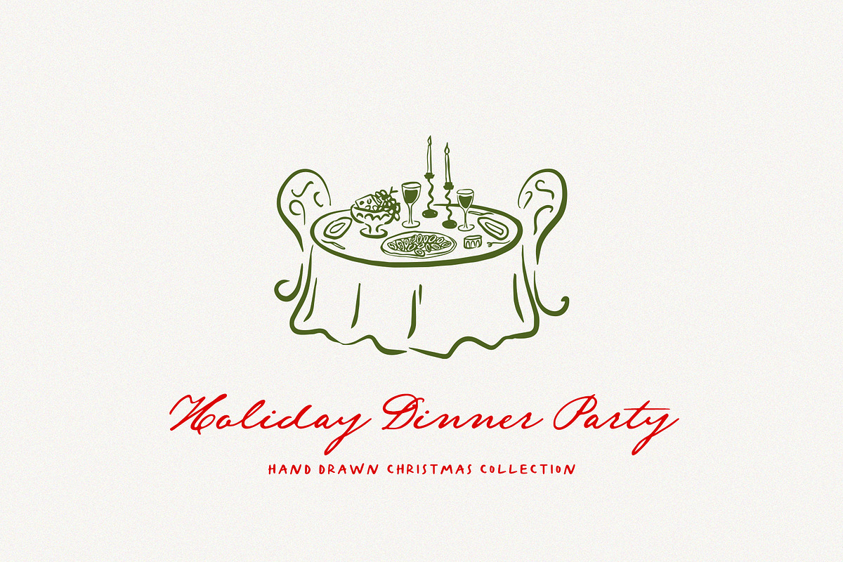 Hand Drawn Whimsical Christmas | SVG, a Seasonal Illustration by Calamar Studio (Photo 11 of 25)