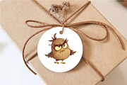 Grumpy cute birds 07. TShirt Sticker, an Animal Illustration by KENO Mascots (Thumbnail 4 of 8)