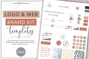 Website Branding Kit Canva Chloe