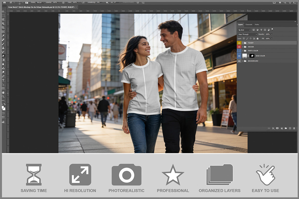 Male And Female Model Matching C PSD, a Household Mockup by Bruno's Shop (Photo 2 of 3)