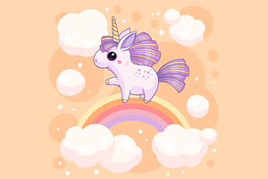 Cute Unicorns Set