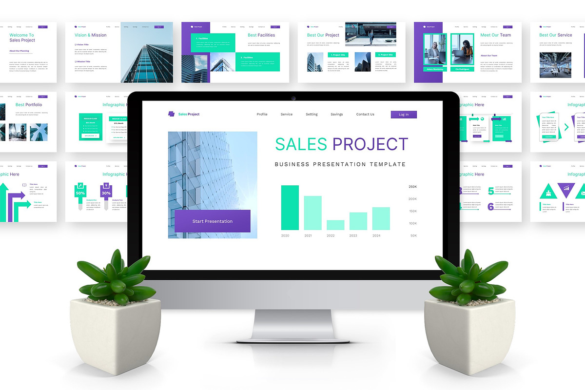 Sales Project - Business Keynote preview 5