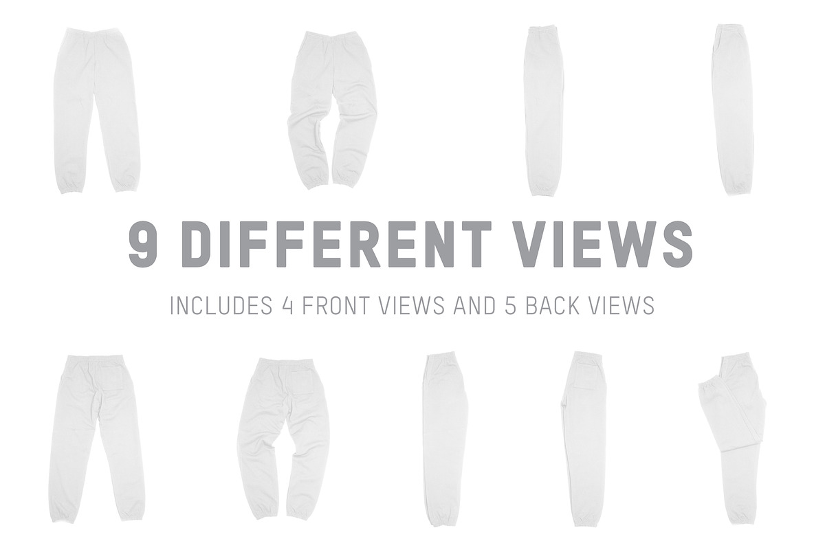 LA Apparel HF04 Heavy Fleece Pants, a Bottom Mockup by Pixel Sauce™ (Photo 6 of 6)