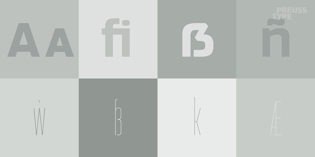 Compressa PRO, a Sans Serif Font by preussTYPE (Photo 9 of 9)