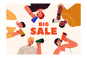 Big sale banners, ad backgrounds set, a Background Graphic by Good Studio (Thumbnail 3 of 5)