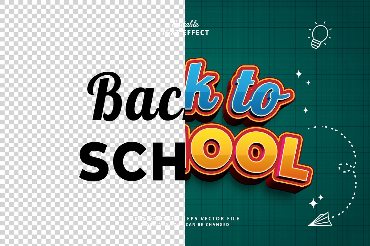 Text Effect Back to School, a Layer Style Add-On by Navy Graphic (Photo 2 of 2)