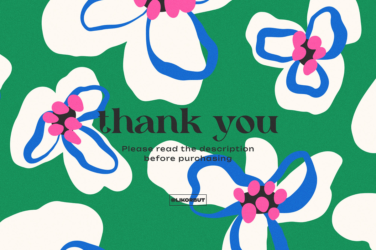 Bold Abstract Modern Floral Pattern, a Pattern Graphic by likorbut (Photo 11 of 14)