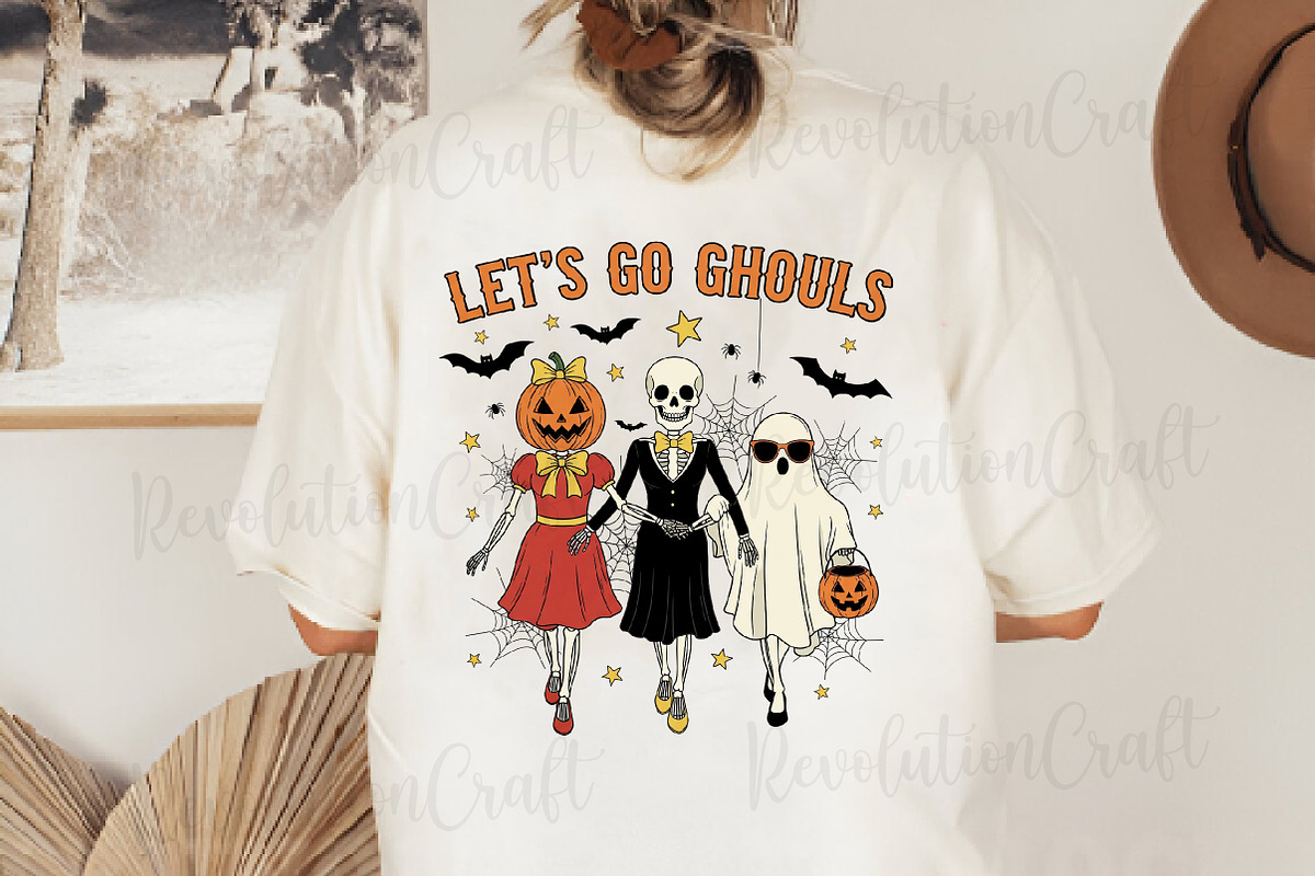 Retro Skeleton Halloween PNG Bundle, an Illustration by OK Design (Photo 9 of 14)