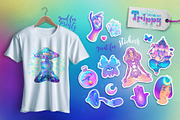 Trippy Vector Set of 60, an Animal Illustration by Varvara Gorbash (Thumbnail 6 of 9)