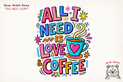 Valentine Love & Coffee Illustration, an Illustration by GlitterCraft (Thumbnail 4 of 41)
