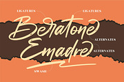Beratone Emadre Brush LS, a Script Font by GranzCreative (Thumbnail 1 of 15)