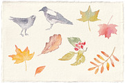 Cozy Autumn Watercolor Clipart, a Seasonal Illustration by byJuliaKors (Thumbnail 3 of 3)