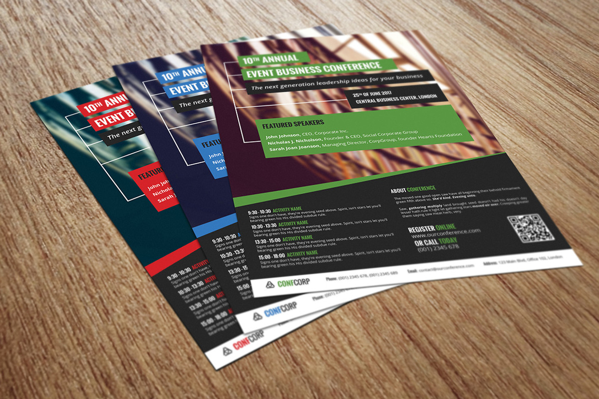 Conference or Event Flyer, a Flyer Template by grati (Photo 1 of 5)