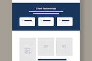 UI UX Wireframe Website Landing Page, a Wireframe Template by MightyDesign (Thumbnail 5 of 9)