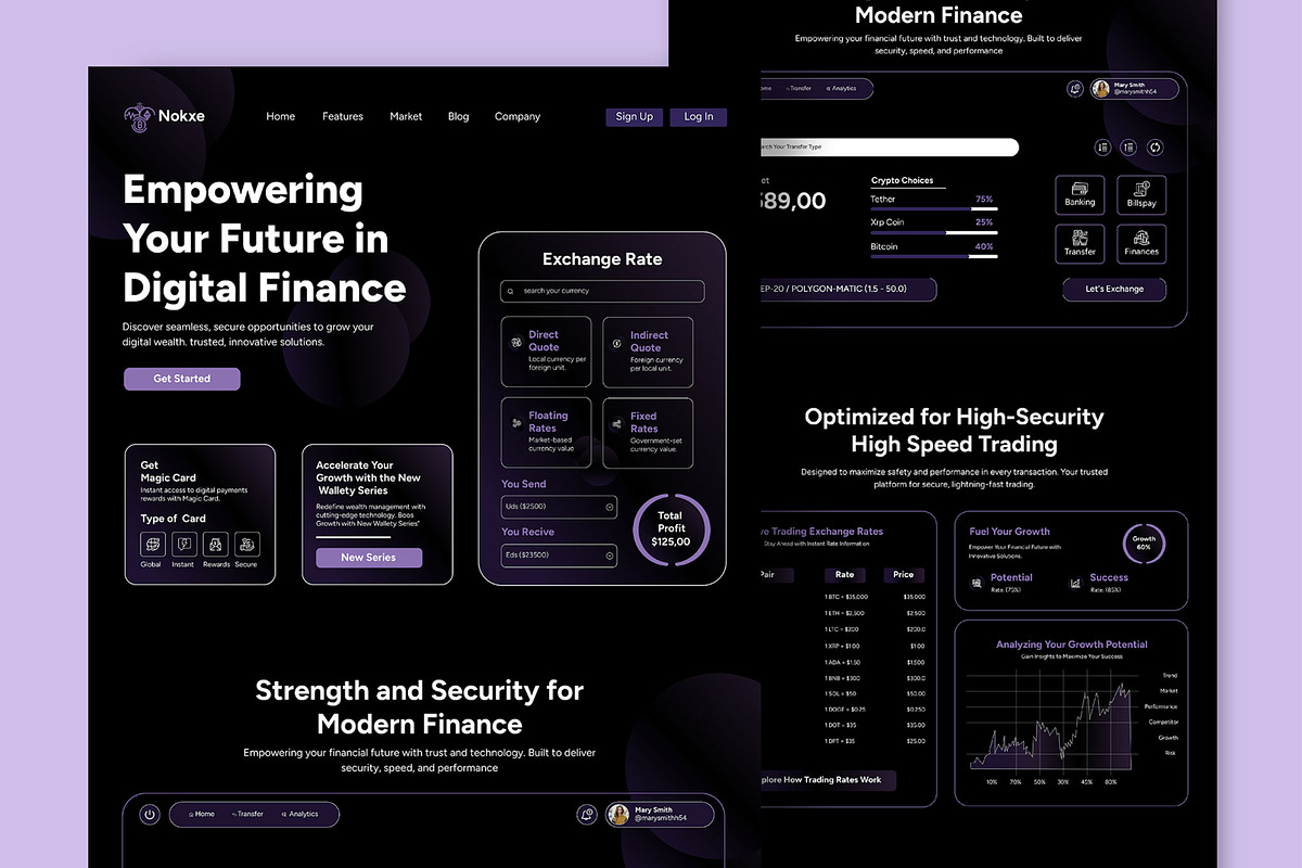 Crypto Currency Landing Page, a Landing Page Template by CreativeShaper (Photo 1 of 6)