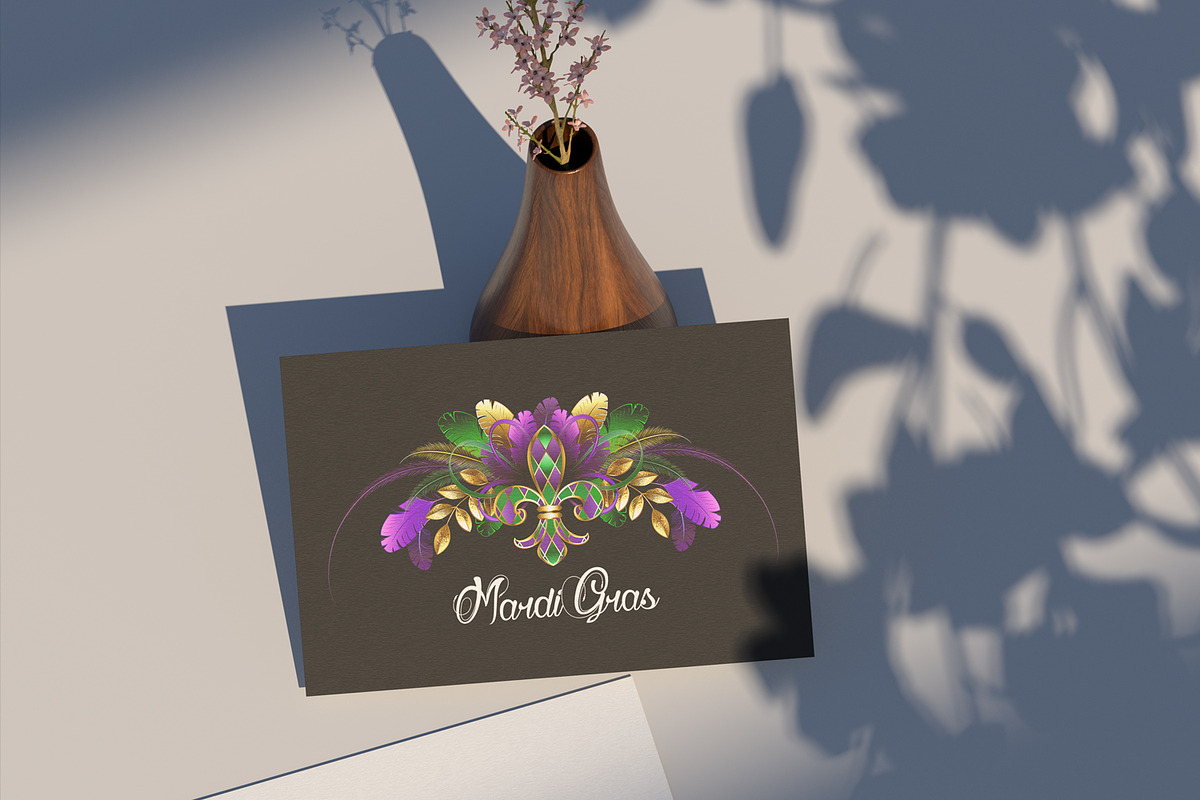 Symmetrical Mardi Gras decoration, a Decorative Illustration by blackmoon9 (Photo 2 of 3)