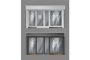 Vector Realistic Store Front Bundle, a Work Illustration by Zonda (Thumbnail 3 of 7)