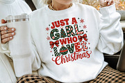 Just A Girl Who Loves Christmas, a Seasonal Illustration by Creative Art (Thumbnail 3 of 3)