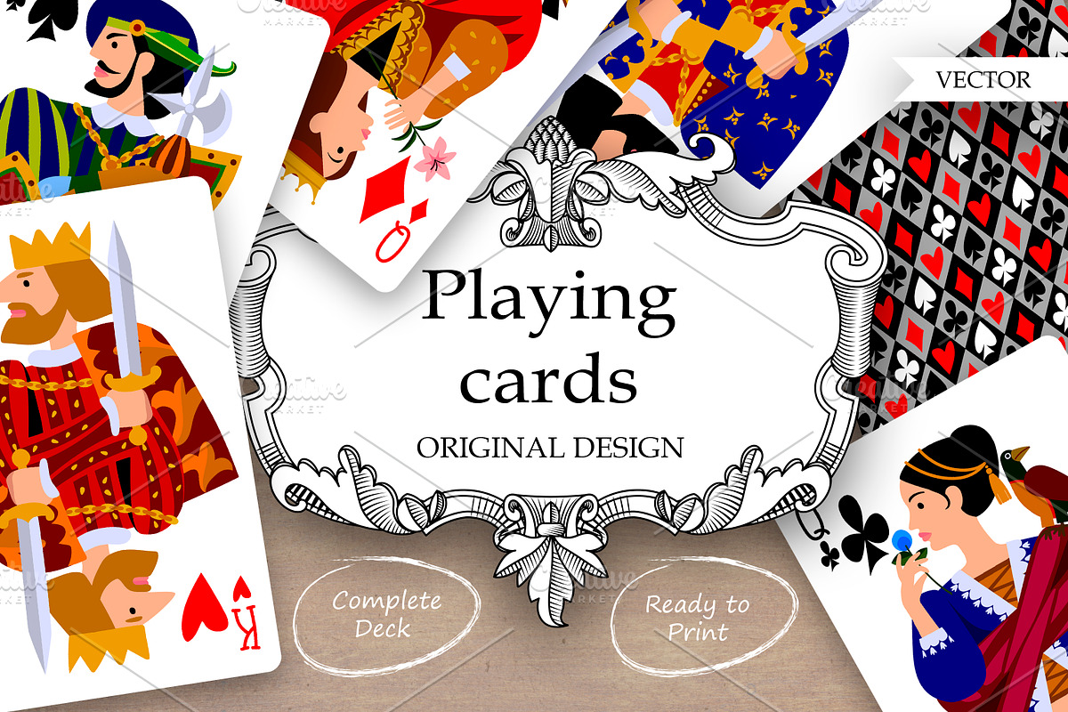 Playing cards original design, an Object Illustration by Retro Graphic Box (Photo 5 of 5)