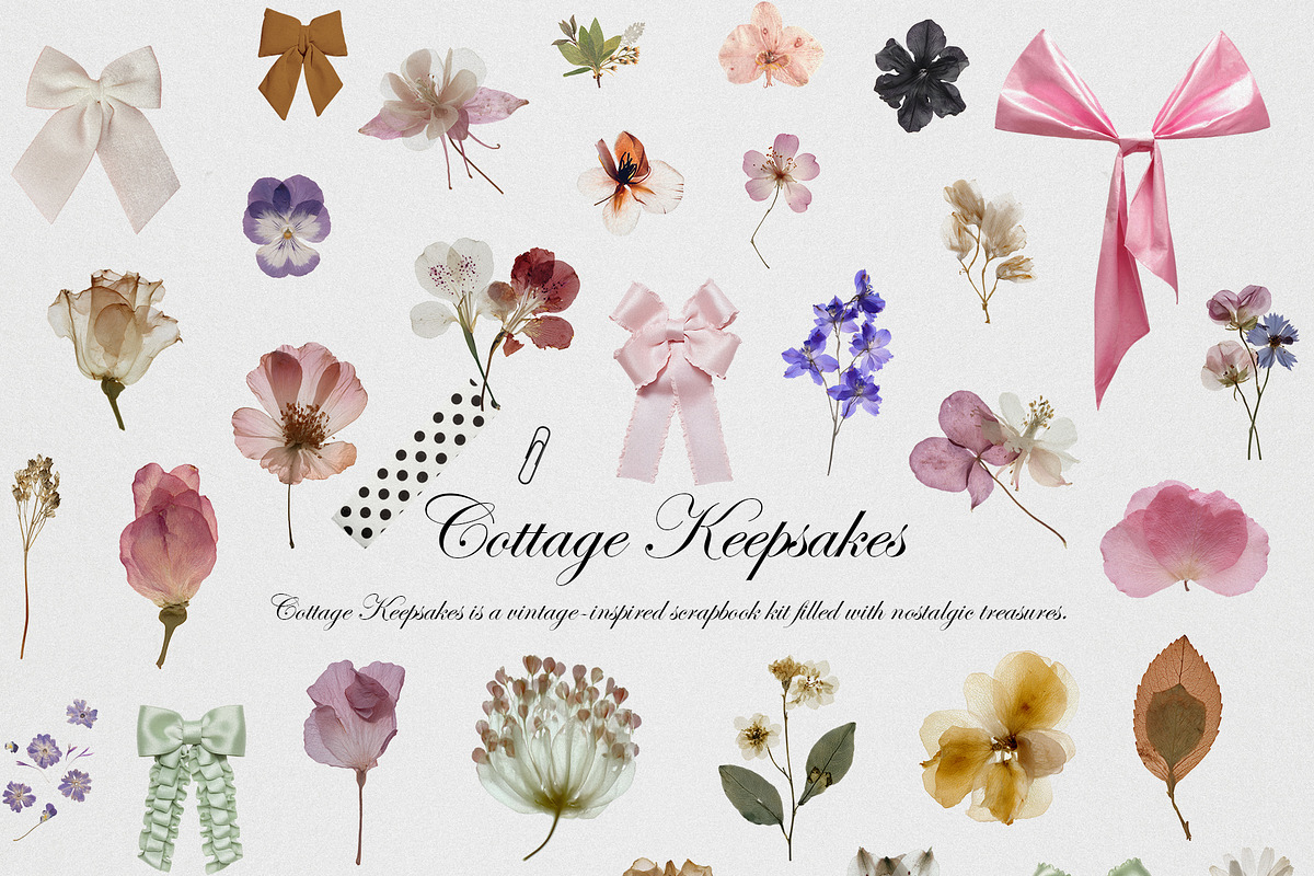 Cottage Keepsakes: Vintage Scrapbook, an Object Graphic by Purple (Photo 6 of 13)