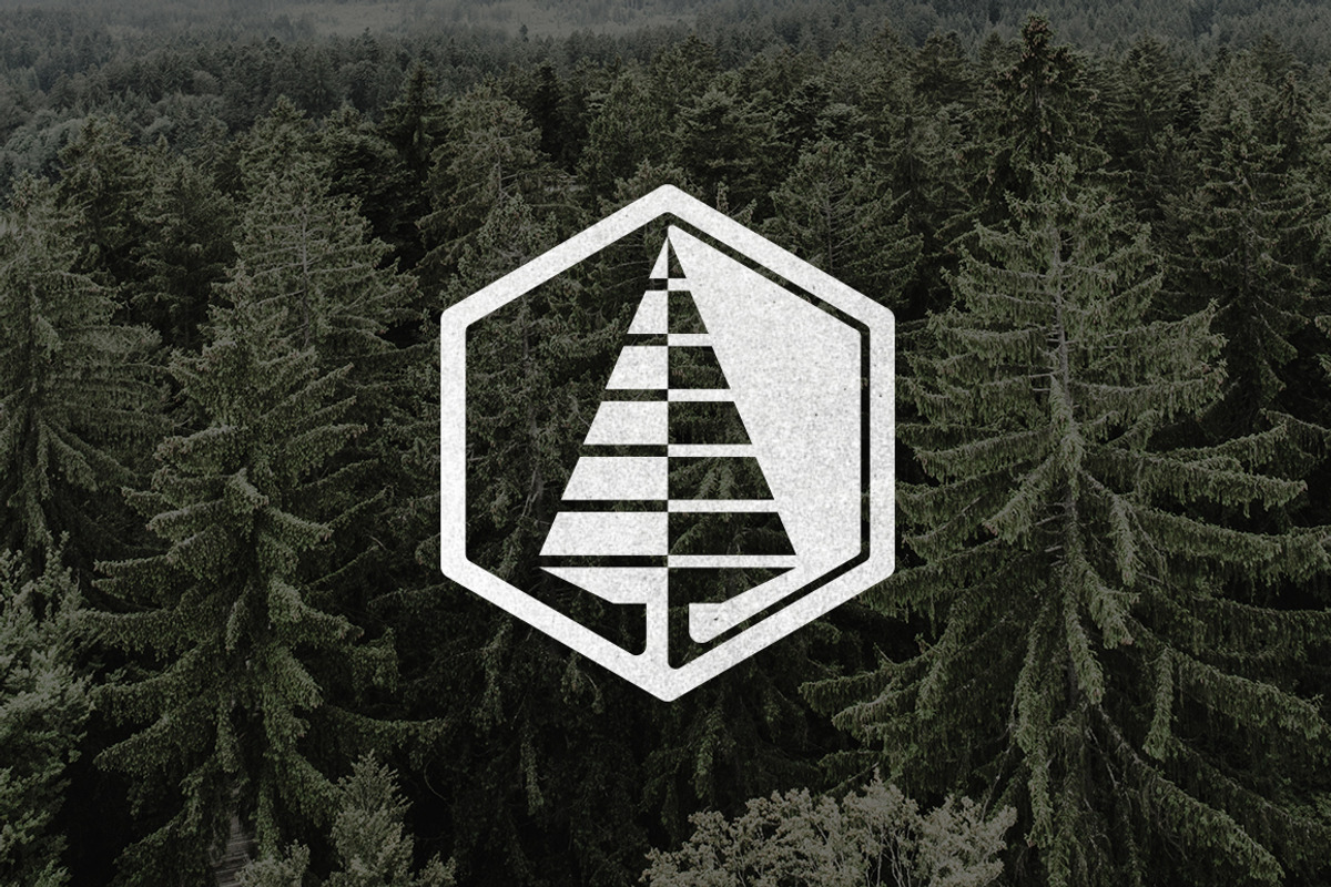 Linear Pine Tree Logo, a Branding & Logo Template by M. E. Smith Design (Photo 1 of 4)
