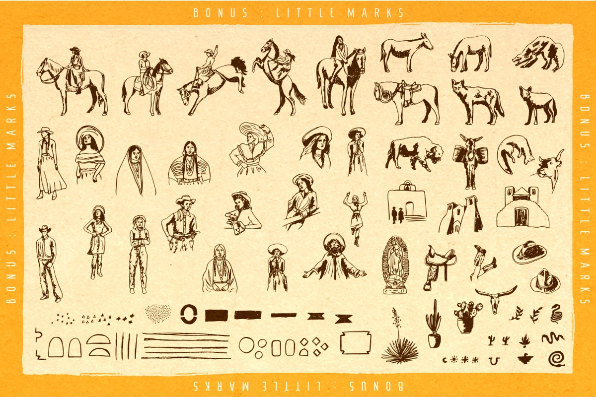 New Mexico southwestern style font, a Sans Serif Font by Fat Hamster (Photo 5 of 12)