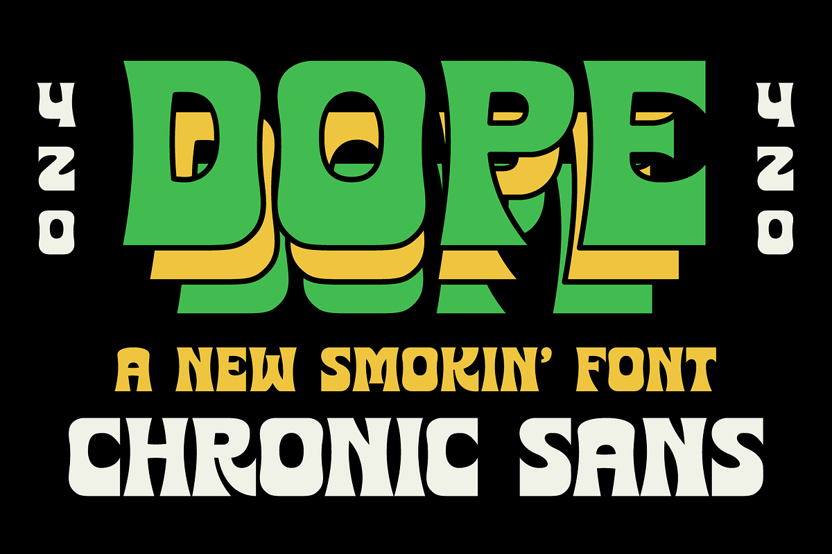 Chronic Sans Display Font preview 4